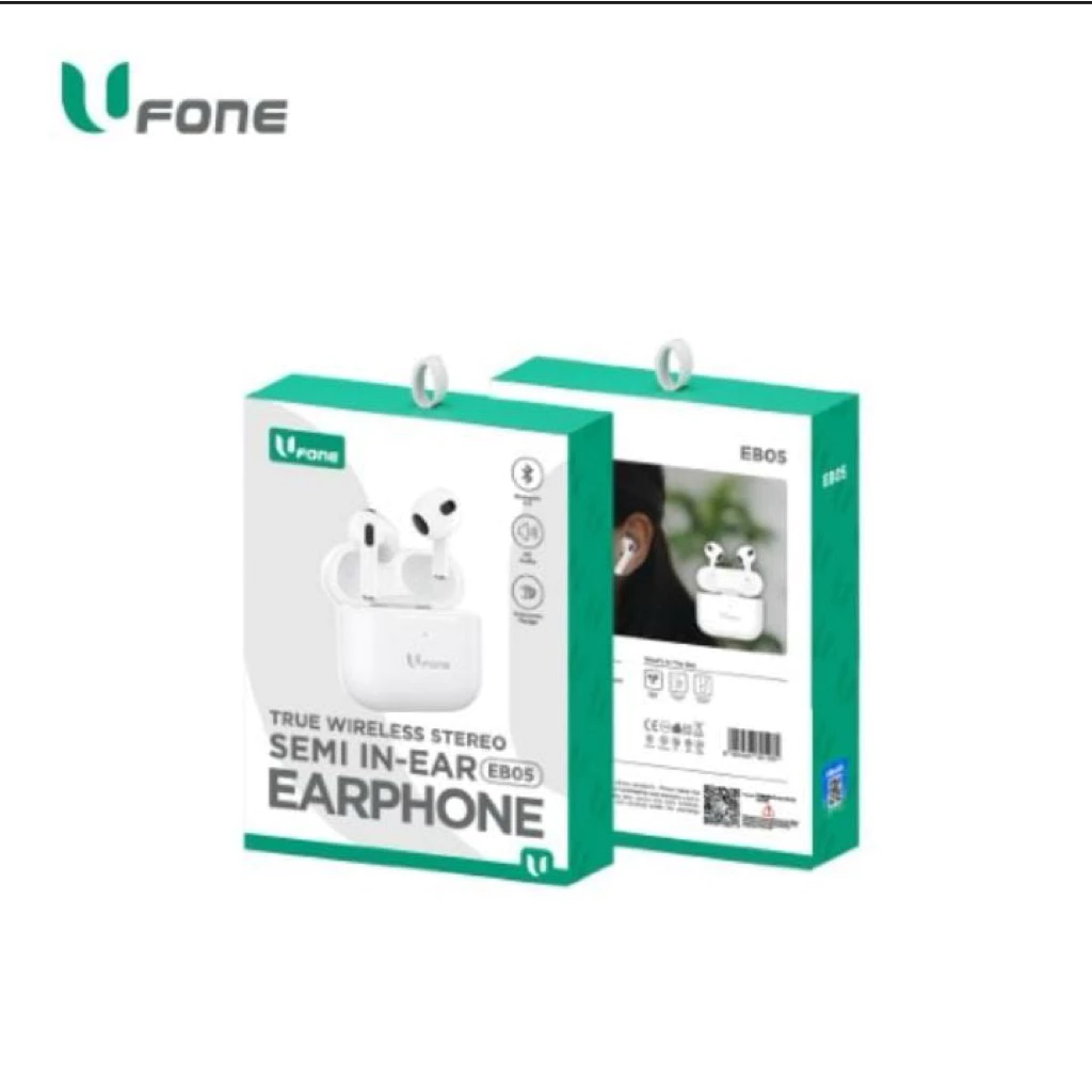 U1me x Ufone TWS Semi In Ear EB05 & In Ear EB06 Plus Super Bass Bluetooth 6.0