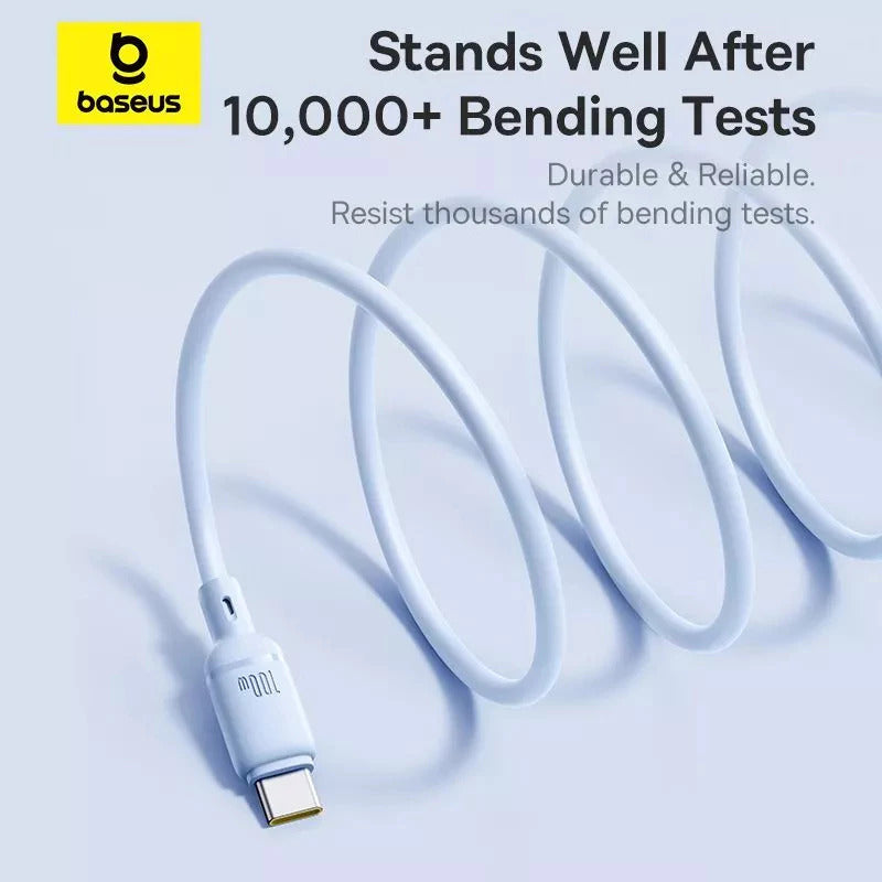 Baseus Silky Kabel Data USB-C to C 100W PD PPS PVC Soft Touch