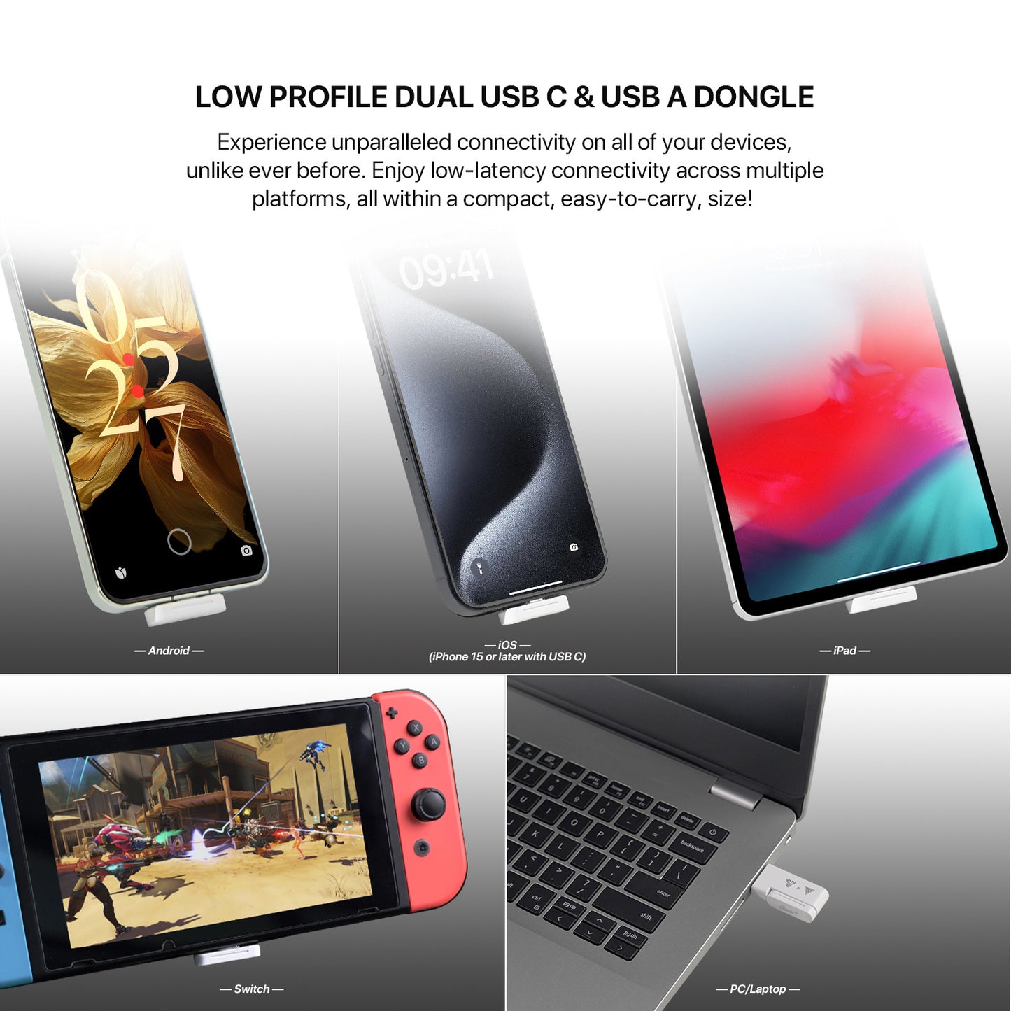 Fantech Studio Pro WHG03P Virtual 7.1 Headset Gaming Wireless Bluetooth