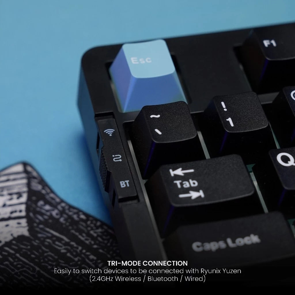 Sades Ryunix Yuzen Keyboard Gaming Mechanical XO-787 TKL Hot Swap Gasket Tri Mode Connection