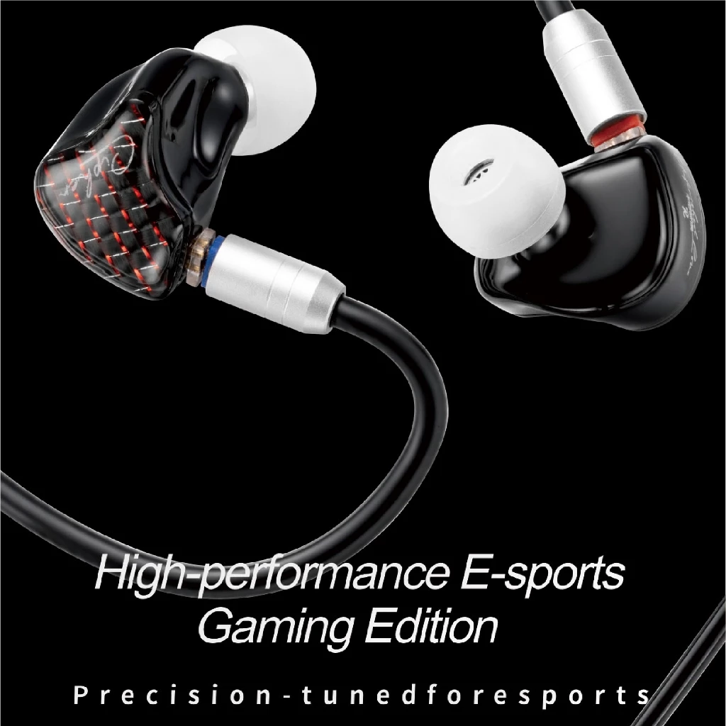 Earacoustic Zkaaai Cipher Gaming Single Dynamic Driver In Ear Monitor IEM Earphone