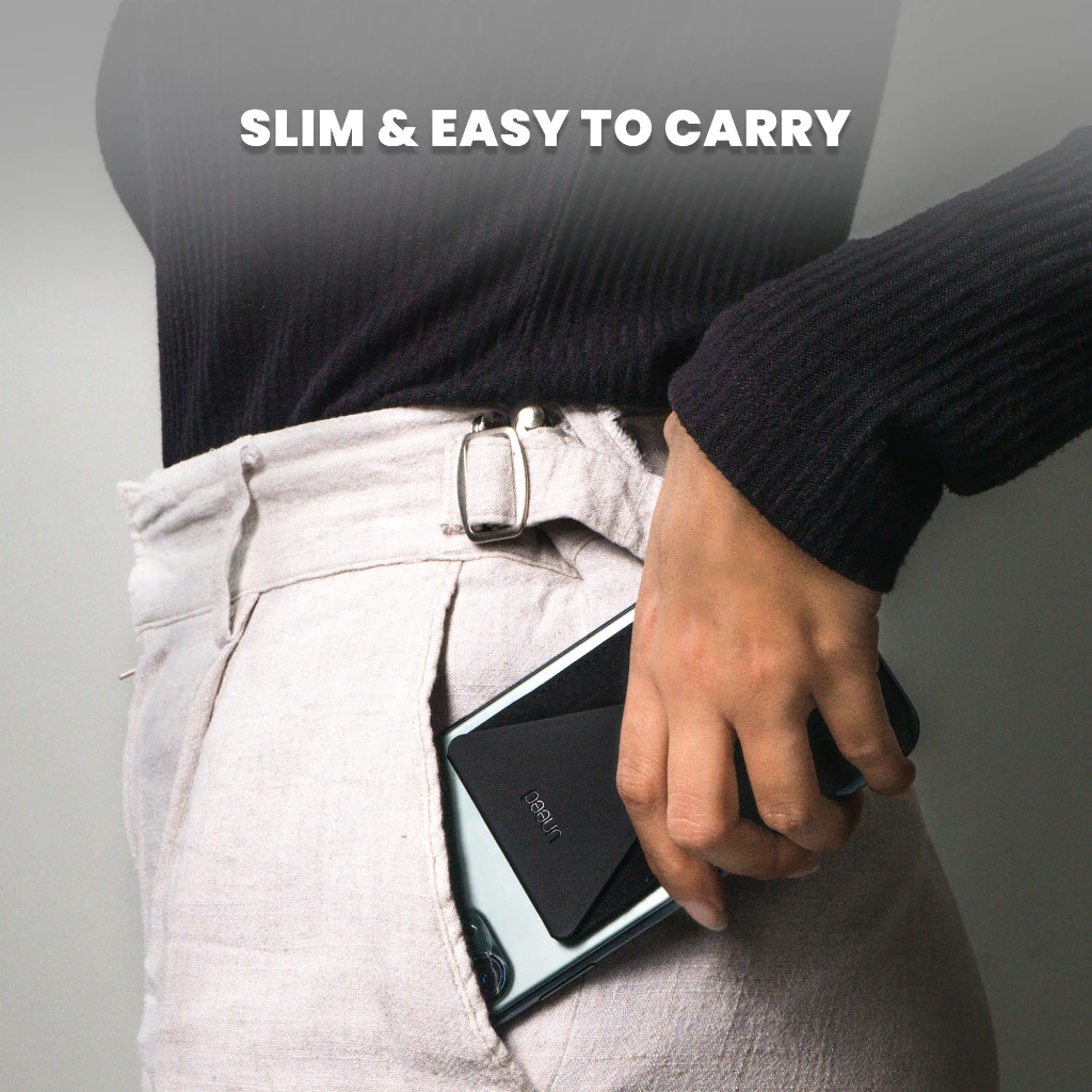 Uneed Magnetic Phone Grip / Phone Stand with Card Holder - UPH913