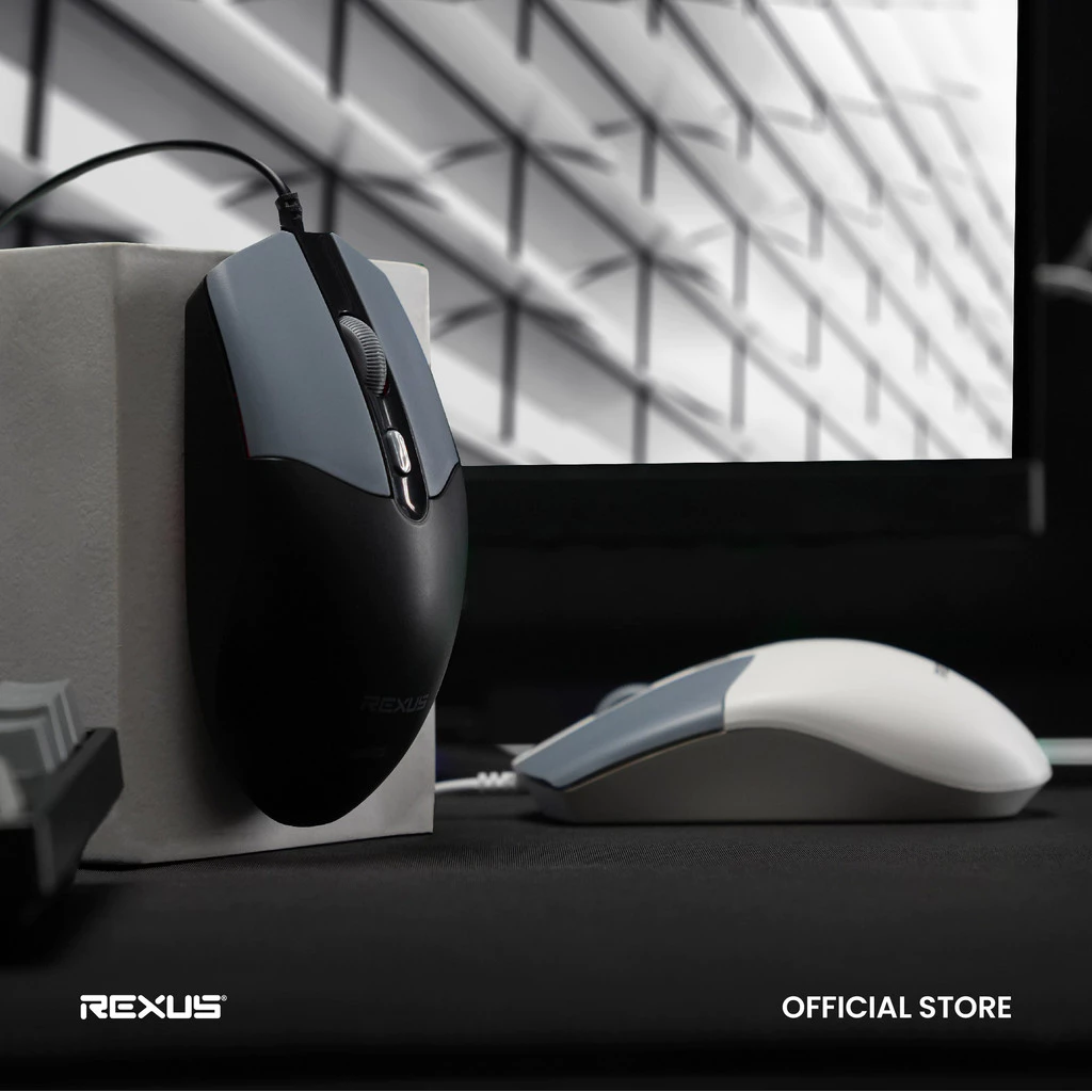 Rexus QC10 Office Wired Mouse QC10 Adjustable DPI Stabled Connection