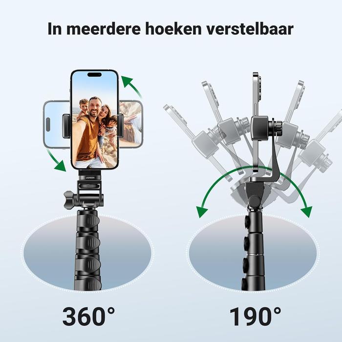 Ugreen Bluetooth Selfie Stick with Tripod Stand Rechargeable Foldable 45301