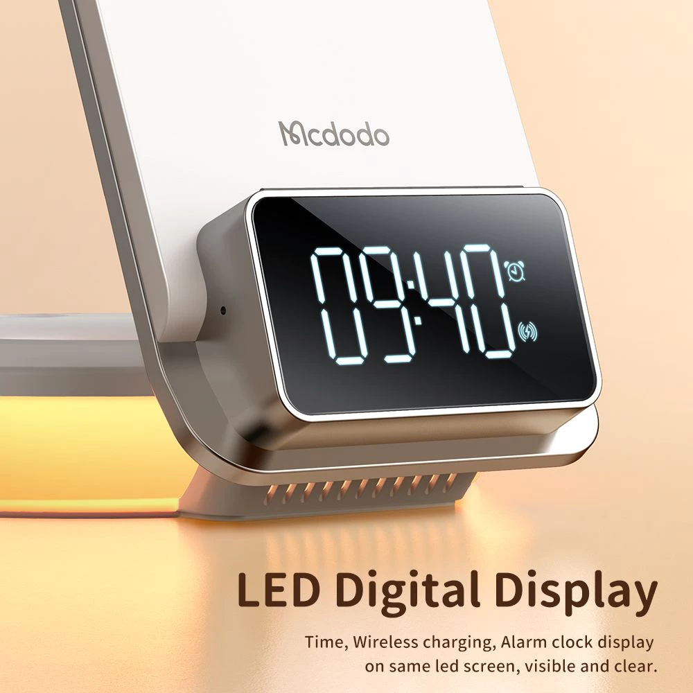 Mcdodo Premium Stand Holder Wireless with Night Light Fast Charging 15W CH-1610