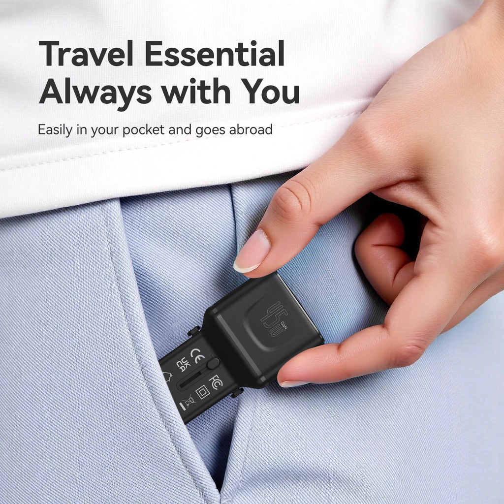 KIIP Universal Travel Adapter 25W 30W 45W PD PPS QC Fast Charging EU/US/US/JP/AU