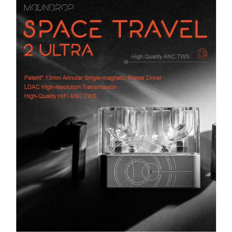 Moondrop Space Travel 2 Ultra Bluetooth 13mm Planar Driver TWS True Wireless