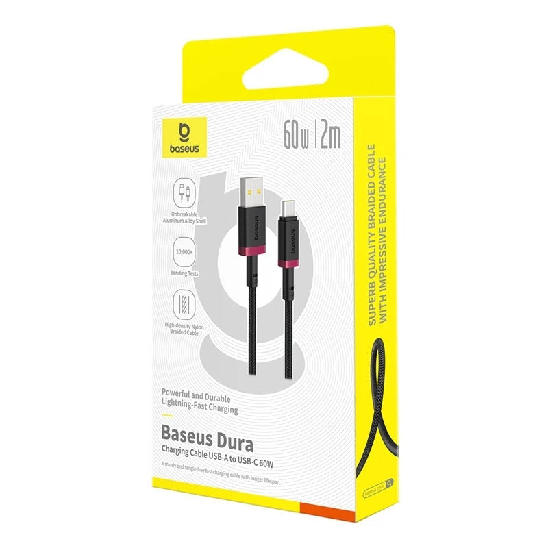 Baseus Dura Series Kabel Data USB-C to USB-C 60W Nylon Braided Material