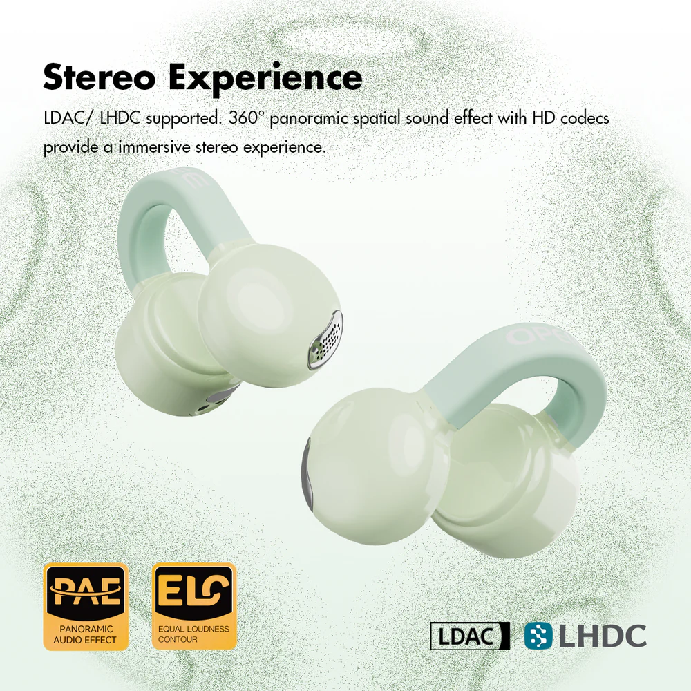 Roseselsa Openfree Clip TWS Bluetooth Earbuds Open Ear Sport Earphone LDAC LDHC HiFi Sound