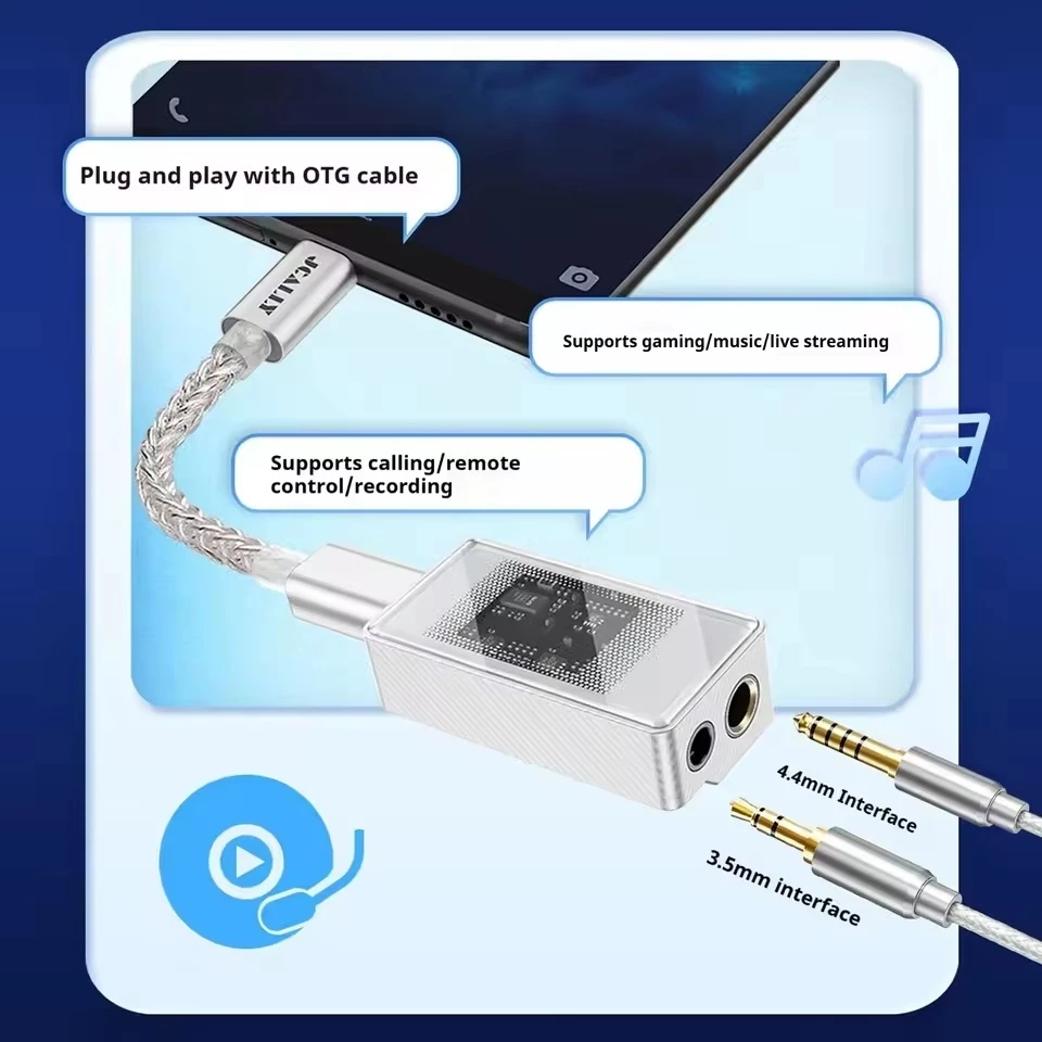 Jcally × Crinacle AP6 Portable DAC Amplifier Jack 3.5mm Balanced 4.4mm