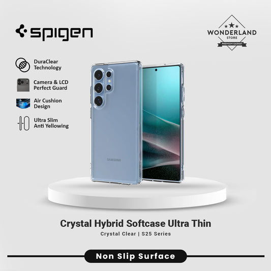 Case for Samsung Galaxy S25 Ultra Spigen Crystal Hybrid Crystal Clear S25 Ultra