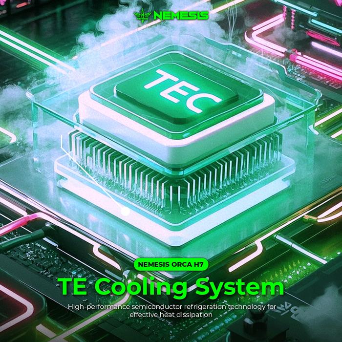 NYK Nemesis ORCA H7 Magnetic Phone Cooler AI Technology System with Bracket