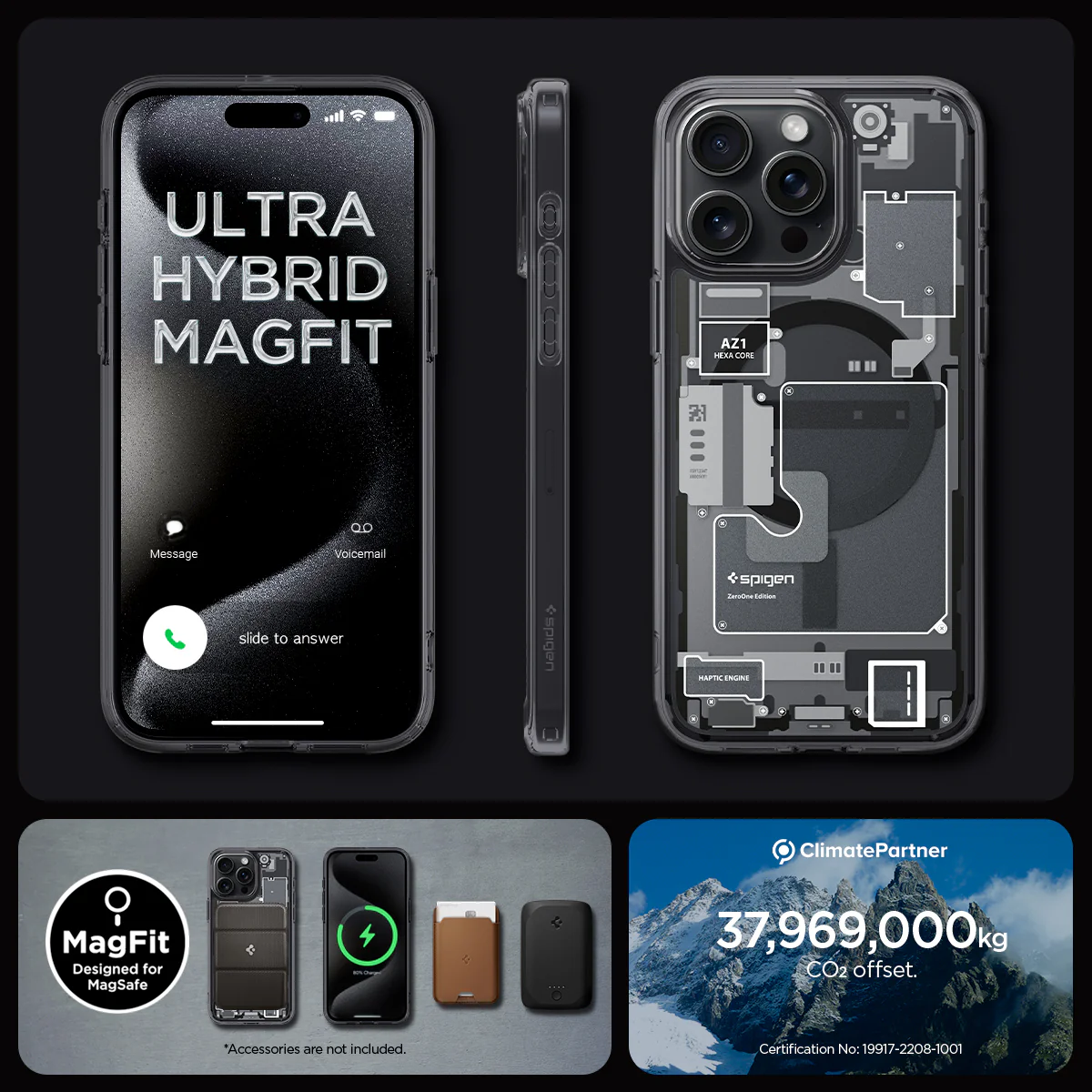 Spigen Case for iPhone 15 Series Spigen Ultra Hybrid Zero One MagFit MagSafe Anti Shock