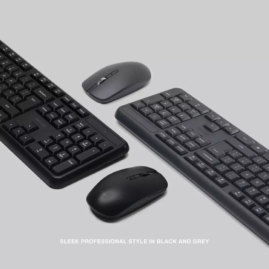 Rexus KM12 Combo Office 2in1 Keyboard & Mouse Wireless Silent Click