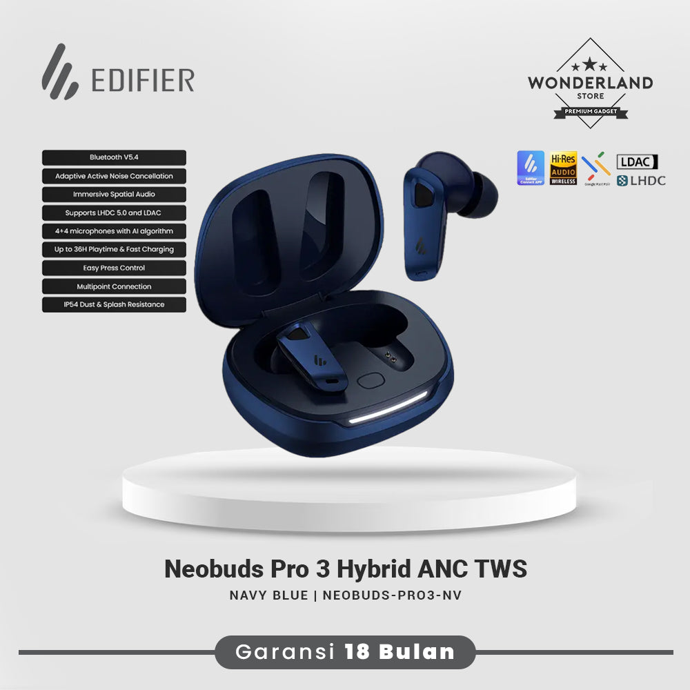 Edifier NeoBuds Pro 3 ANC LDAC SBC TWS Bluetooth Earbuds IP54 Lossless Audio