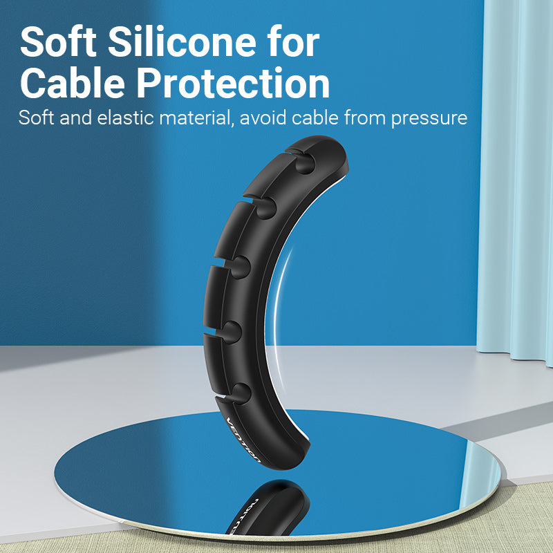 Vention Kabel Manager Organizer Cable Clips Holder For Dekstop 3 / 5 / 7 Line Ports