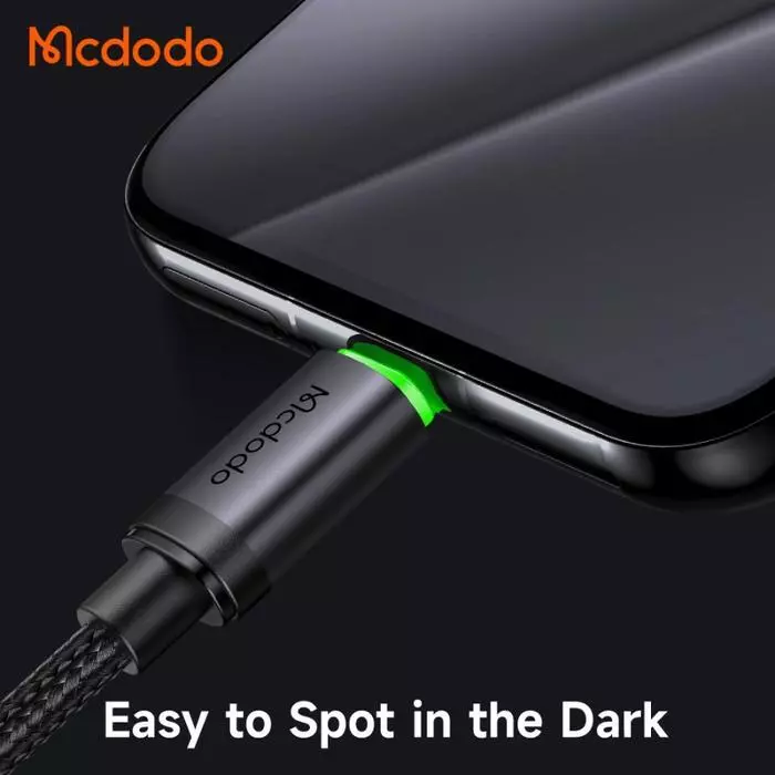 Mcdodo Kabel Data USB-C to C 3A 60W LED Indicator Nylon Braided Fast Charge CA-4411