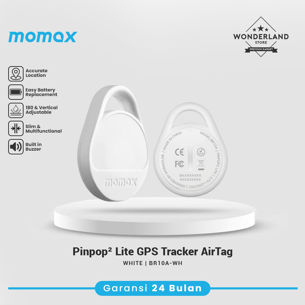 Momax AirTag Tracker Pinpop 2 Lite Universal GPS Smart Find My Locator Pelacak